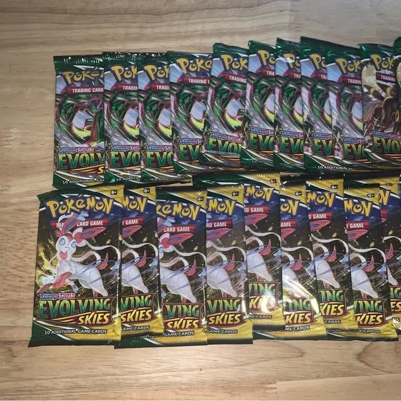 Pokemon Evolving Skies Loose Booster Packs x 36